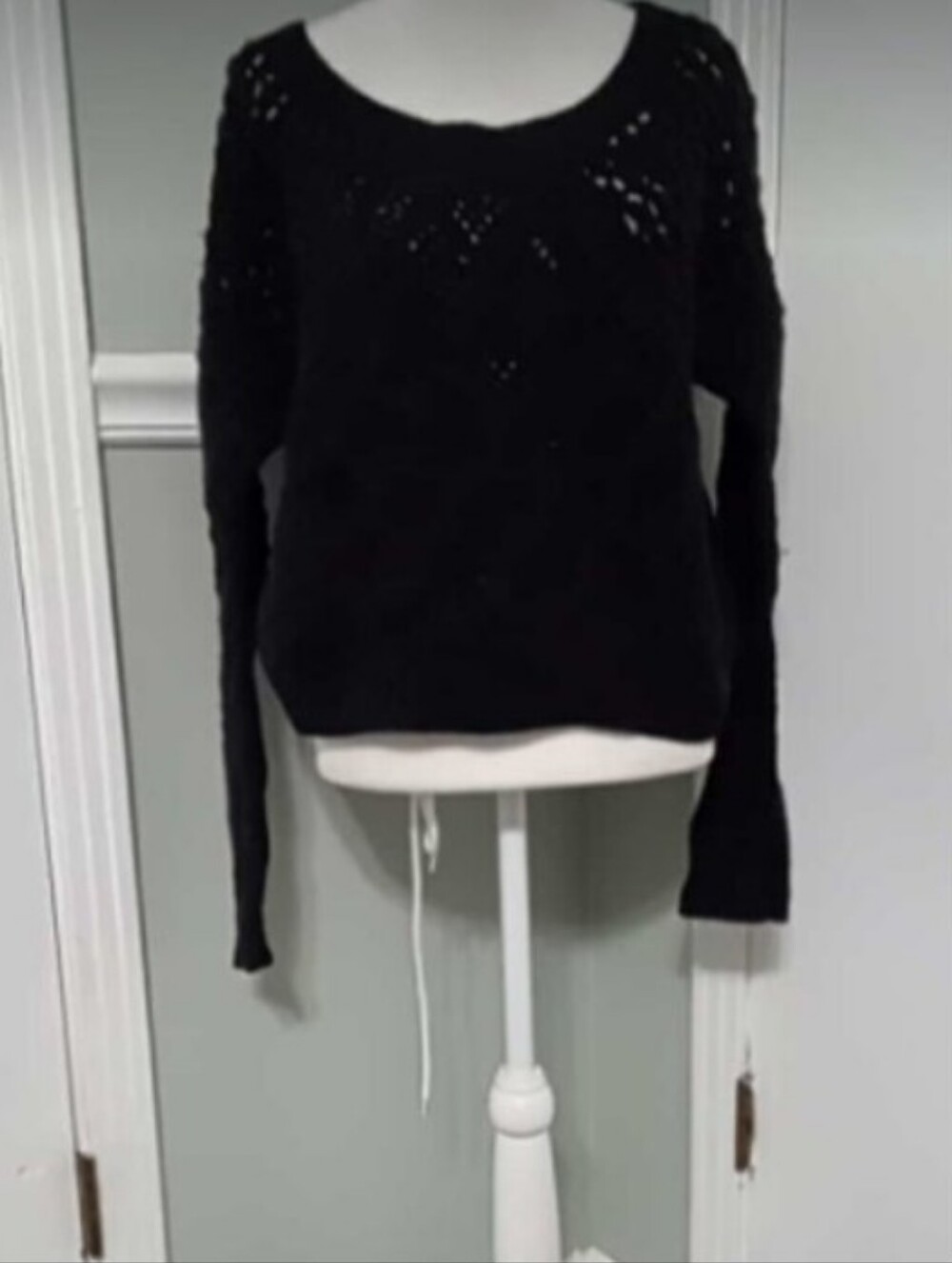 AllSaints Gray Lambswool Court Jumper Sweater Sz 6 US